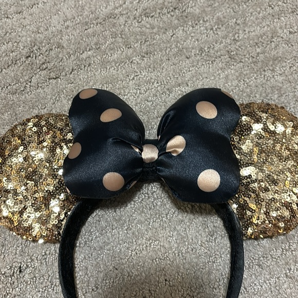 Disney Gold and Black Minnie Ears - Picture 3 of 3